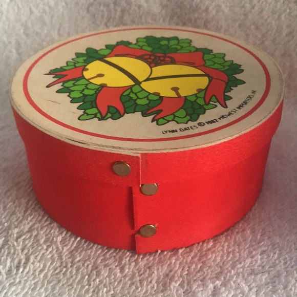 5 Christmas Wood Boxes 1982 Lynn Gates Midwest Importers of Cannon Falls - Picture 7 of 7